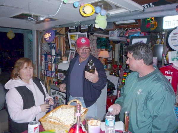 Rico checks out our Ruski Vodka gift from Gary (aka Tacohead) on Moparts.