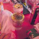 Still making our way through that jar of homemade moonshime.