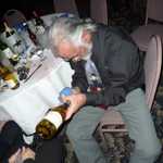 ..........you take the napkin out of the bottle........