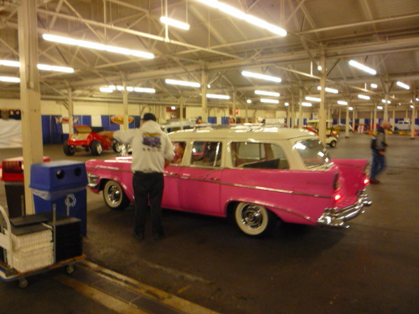 Miss Pinky arrives.