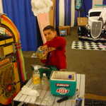 Caught with his hands in the candy jar!!
