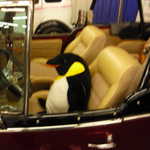 How did the Moparts penguin make it into this Jeepster??