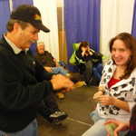 The fun tonight was provided by our own Tom Piana.