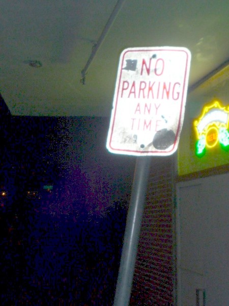 No Parking except for 46 Plymouths!!
