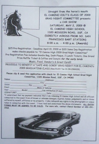 ELCH 2009 car show flyer 001
