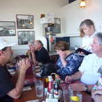 Lunch time at Stagnaro's resturant.