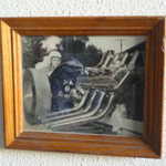 Here the owner of the shop is way back when in his dragster.