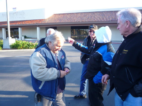 Arriving in Millpitas, Ca. we connnect up and get our entry tickets.