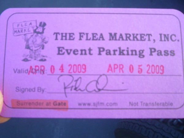 Yep you gotta have a ticket to get into the San Jose Flea Market show
