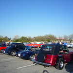 The stagging area starts to fill up.