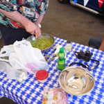 The T-bird club goes all out even making their own guacamole.