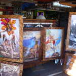 I could not find one painting of George Washinton, but i found 100 places selling Aztec sacrifice stuff. Go figure?