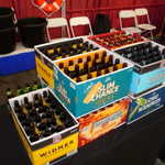 The end of a long fun day begins with lots of empty cases.