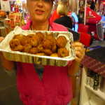 Fried Oreos and Snicker's bars taste great!!