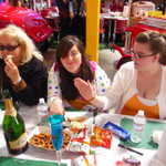Get ypur hands off those onion rings or i will Karate chop you!