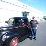Tony and his very sweet Ford truck.