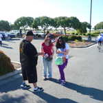 The girls did a great job selling raffle tickets.
