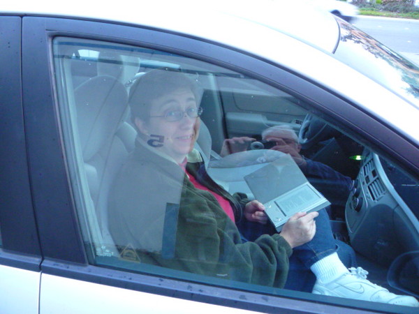 Mrs. Sandy aka Lynne is ready to hit the road.