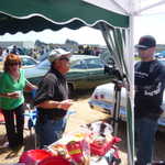 Frank the self appointed spokesman for all things car related hams it up for the camera.