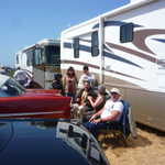 Chill'n by Eve's motorhome.