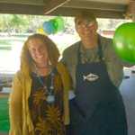 Denise and Mark our other cook who was doing most of the work all day.