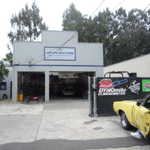 Ditos Motors is the place to be on a drizzly Sunday in May 2009.