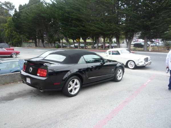 Cindy's new wheels on her new Mustang GT.