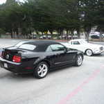 Cindy's new wheels on her new Mustang GT.