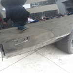 How do you get stuck on rubber off a quarterpanel???