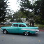 Wally spins the tires on the way out!