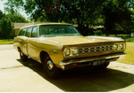 '68 Satellite 9 passenger wagon. 440 Six Pack, auto, P/S, P/B, A/C, luggage rack, third seat, 2-way tail gate. With 3.55's and @ 4580 pounds it ran 14.74@94.6
This is the wagon that Dave W. owns.