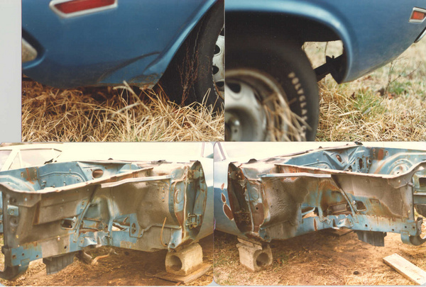 Yes....this IS what my Challenger looked like before I restored it. (and you thought I did a good job on that Dart!!!)