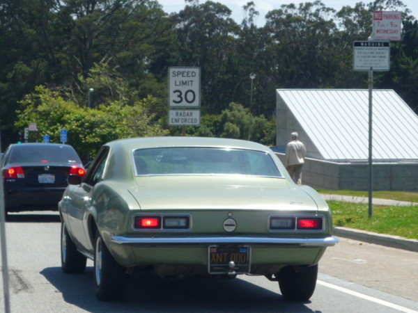 You gotta love the trailer hitch on this old camaro we saw on the way home.