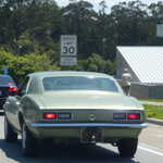 You gotta love the trailer hitch on this old camaro we saw on the way home.