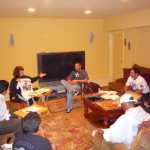 We get together for the first meeting to discuss the 2010 Derrick Ward Memorial car show.