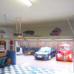 Garage door track conversion and side mounted opener install.