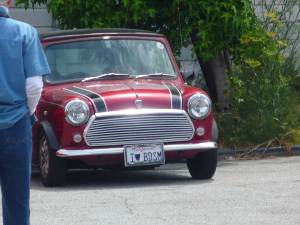 Check out the personalized plate.