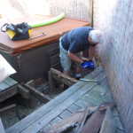 Hot tub deck rebuild 014