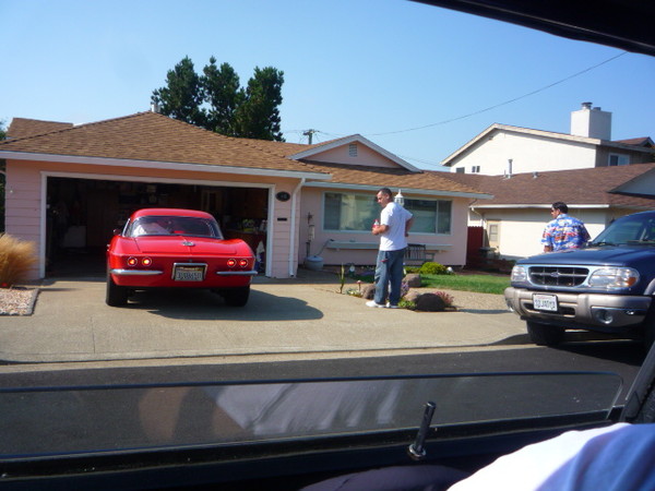 We stop and pick up the rest of the local car clubers.