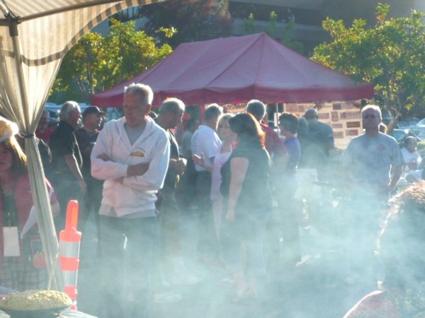 The impromtu burnout contest was not appericated by everyone it seems.