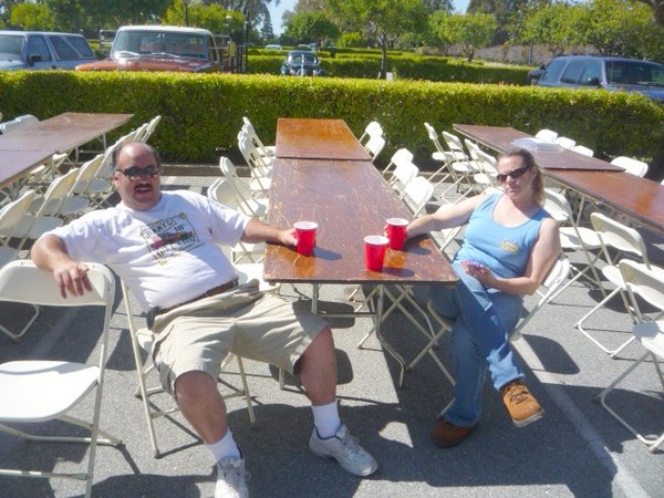 Yep, the Glickman's are done, so put a fork in them!  Thanks to Mike and Jenny for all the cool drinks they provided today.
