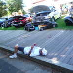 I've fallen and i can't get up!! So just hand me my ice cream cone right here.