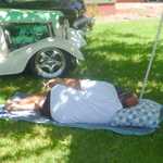 Rich can sleep and smoke at the same time. Quite an amazing feat!