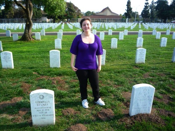 My brother and my father's grave sites in the Golden Gate National cemetery.