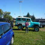 Our new next door neighbor Bob Brown brings his very cool Willys.