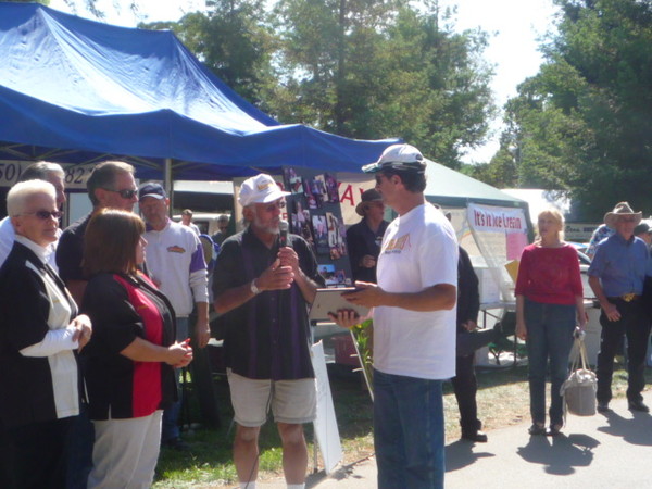 Paul Tachis is presented the TAC award for 2009.