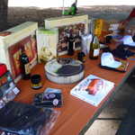 Lots of great raffle prizes to try for today.