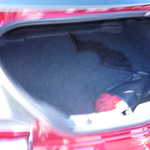Not much can fit in the new camaro's trunk but some golf clubs and a bottle of Scotch.