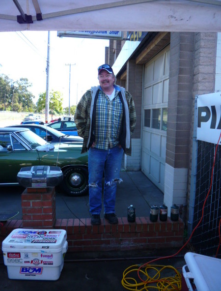 Rich may have built this hemi Coronet but he still needs help sewing his pants.