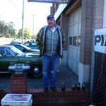 Rich may have built this hemi Coronet but he still needs help sewing his pants.